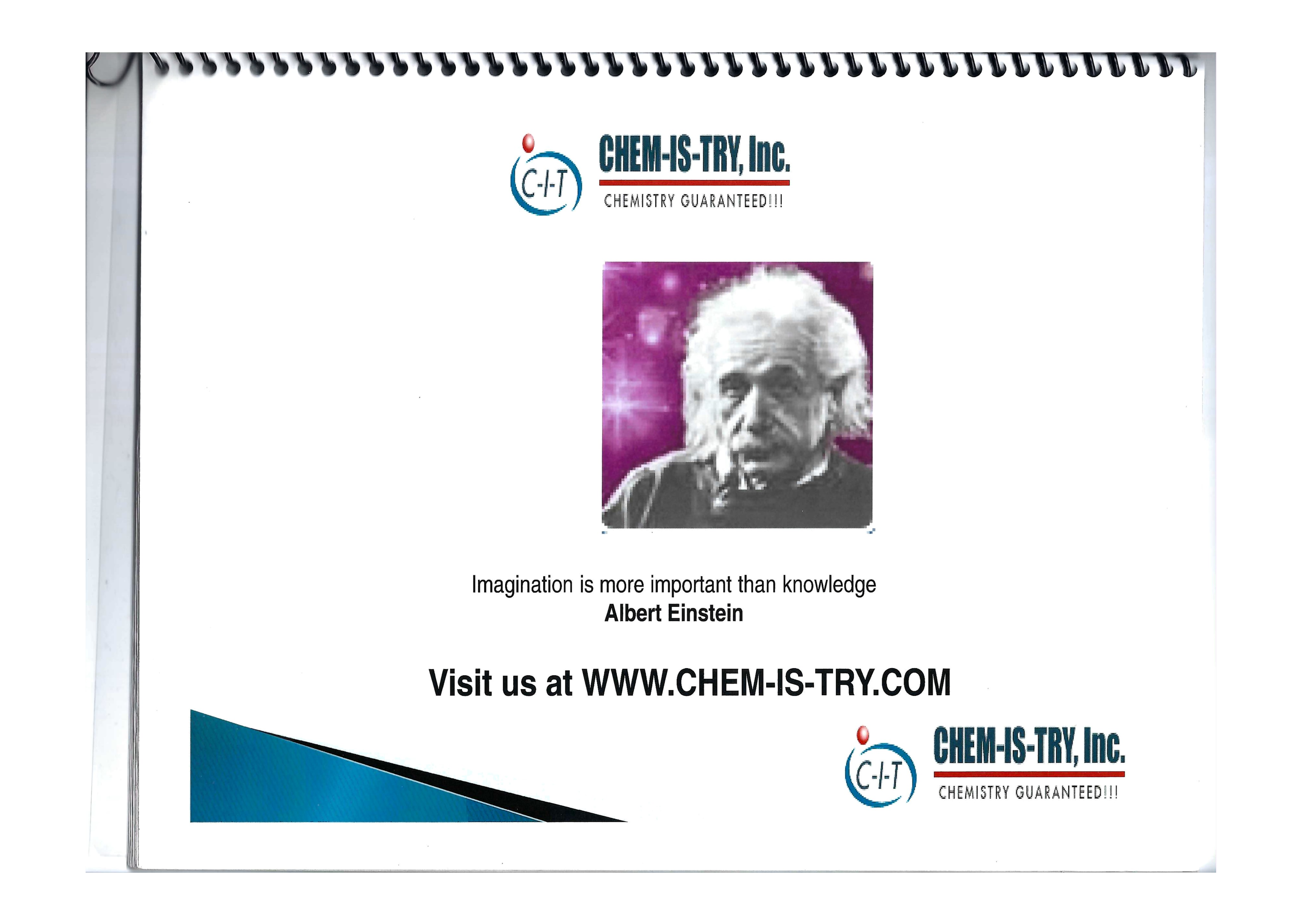 CHEM-IS-TRY Einstein quote