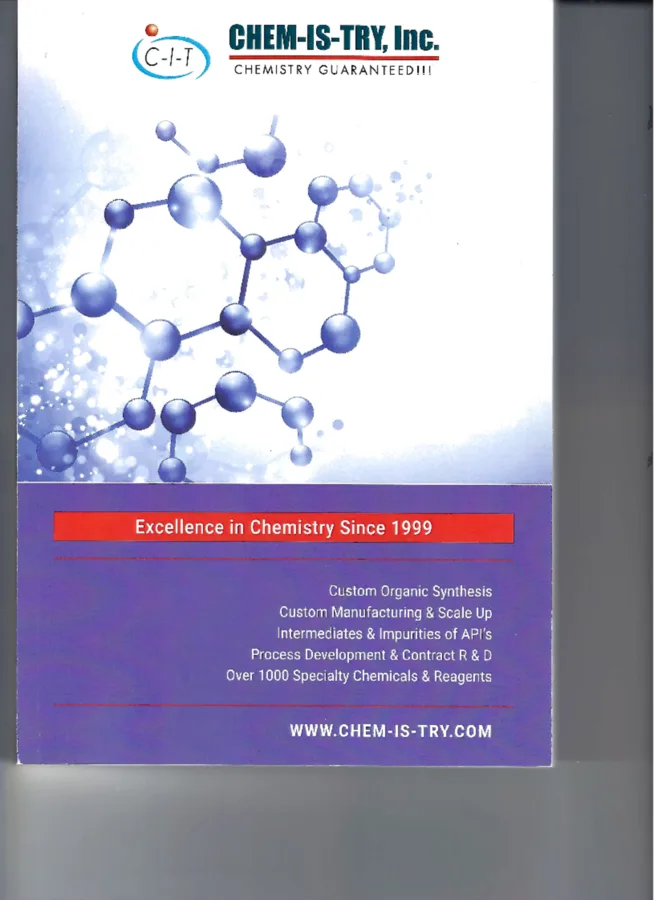 CHEM-IS-TRY catalogue cover