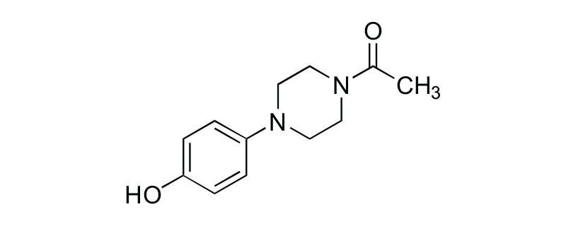 Structure of 1-ACETYL-4-(4-HYDROXYPHENYL)PIPERAZINE