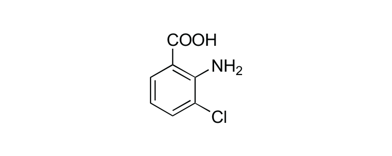 Structure of 2-AMINO-3-CHLOROBENZOICACID