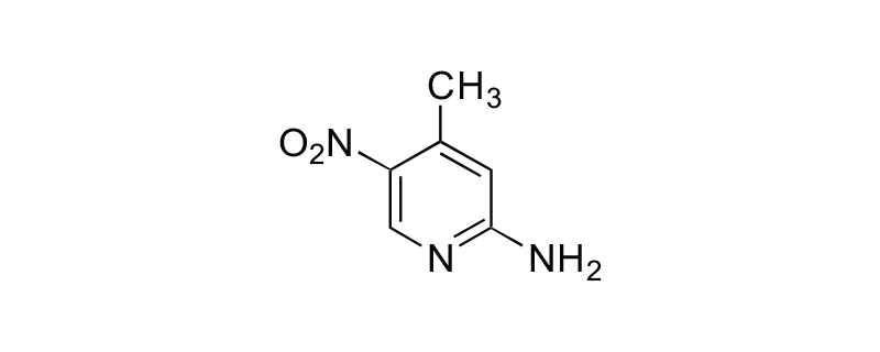 Structure of 2-AMINO-4-METHYL-5-NITROPYRIDINE