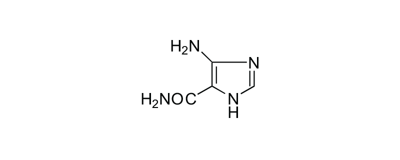 Structure of 5-AMINOIMIDAZOLE-4-CARBOXAMIDE
