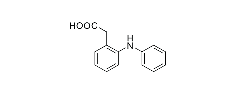 Structure of 2-ANILINOPHENYLACETIC ACID
