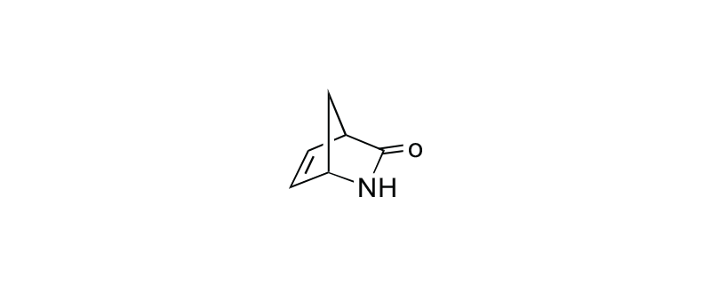 Structure of (+/-)-2-AZABICYCLO-2.2.1. HEPT-5-EN-3-ONE