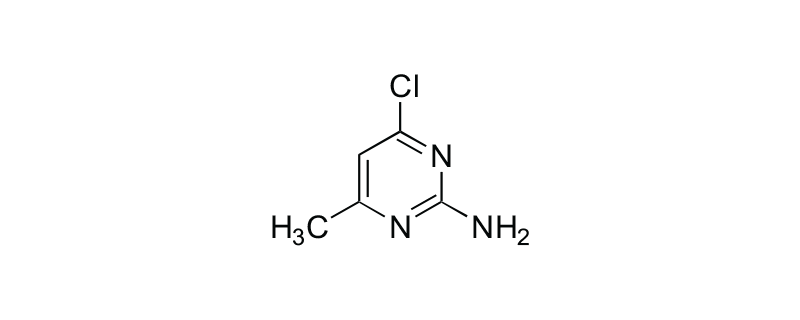 Structure of 2-AMINO-4-CHLORO-6-METHYLPYRIMIDINE
