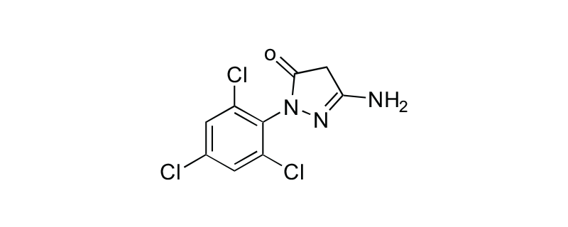 Structure of 3-AMINO-1-(2,4,6TRICHLOROPHENYL) 2-PYRAZOLIN-5-ONE