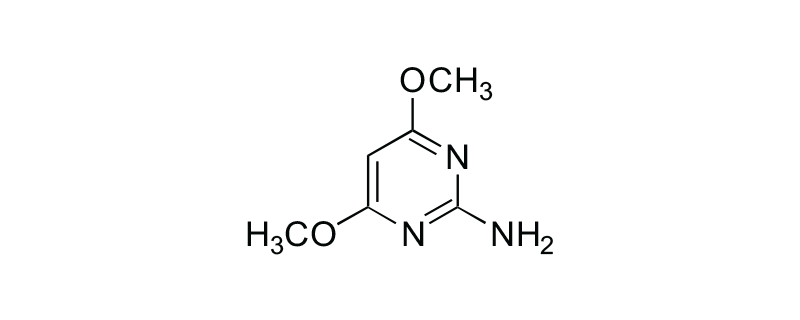 Structure of 2-AMINO-4,6-DIMETHOXYPYRIMIDINE