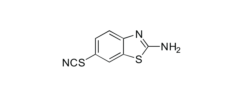 Structure of 2-AMINO-6-THIOCYANATO BENZOTHIAZOLE