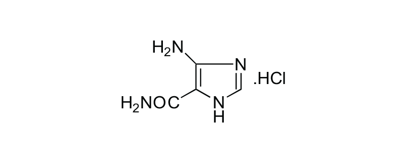 Structure of 5-AMINO-4-IMIDAZOLECARBOXAMIDE HCL
