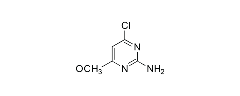 Structure of 2-AMINO-4-METHOXY-6-CHLORO PYRIMIDINE