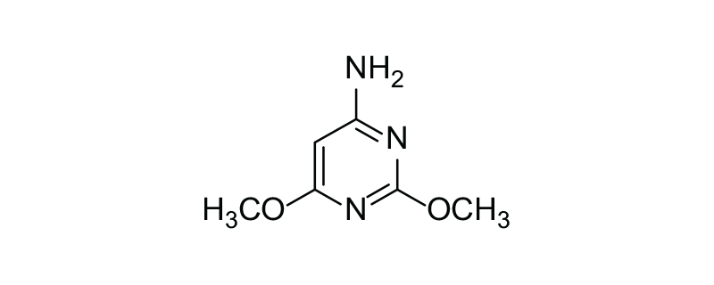 Structure of 4-AMINO-2,6-DIMETHOXYPYRIMIDINE