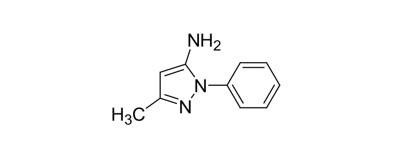 Structure of 5-AMINO-3-METHYL-1-PHENYLPYRAZOLE