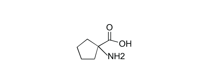 Structure of 1-AMINOCYCLOPENTANE CARBOXYLIC ACID