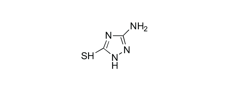 Structure of 3-AMINO-5-MERCAPTO-1,2,4-TRIAZOLE
