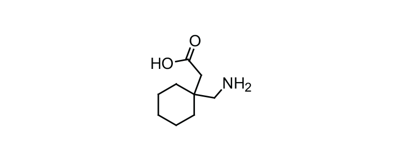 Structure of 2-[1-(AMINOMETHYL)CYCLOHEXYL] ACETIC ACID