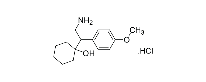 Structure of 1-[2-AMINO-1-(4-METHOXYPHENYL) ETHYL] CYCLOHEXANOL HCL