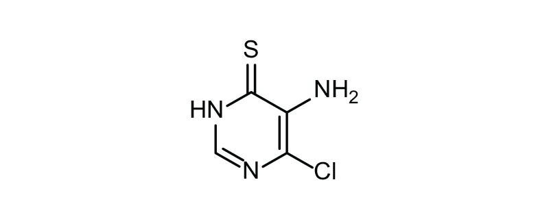 Structure of 5-AMINO-6-CHLOROPYRIMIDINE-4(3H)-THIONE