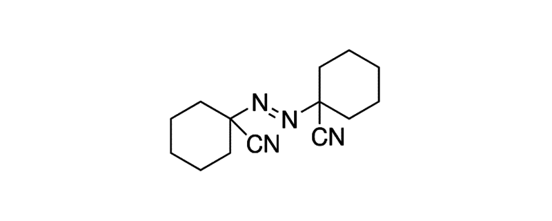 Structure of 1,1’-AZOBIS(CYCLOHEXANECARBONITRILE)