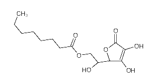 Structure of L-ASCORBYL OCTANOATE