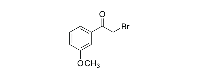 Structure of 2-BROMO-3′-METHOXY ACETOPHENONE