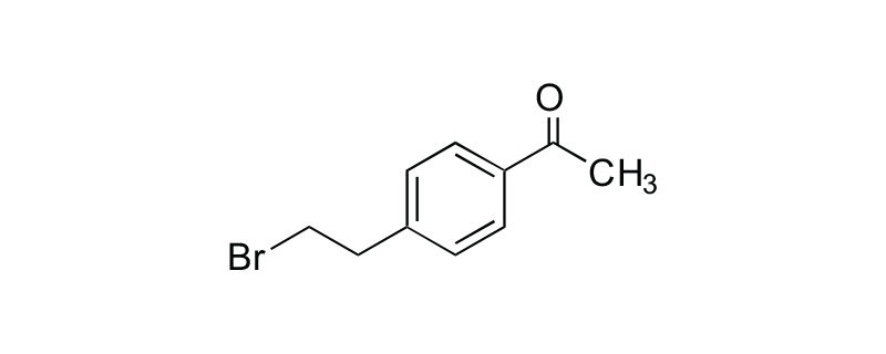 Structure of 1-[4-(2-BROMOETHYL)PHENYL]ETHAN-1-ONE