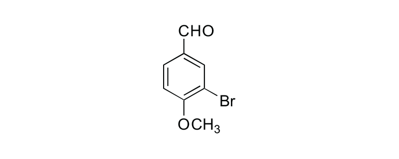 Structure of 3-BROMO-4-METHOXY BENZALDEHYDE