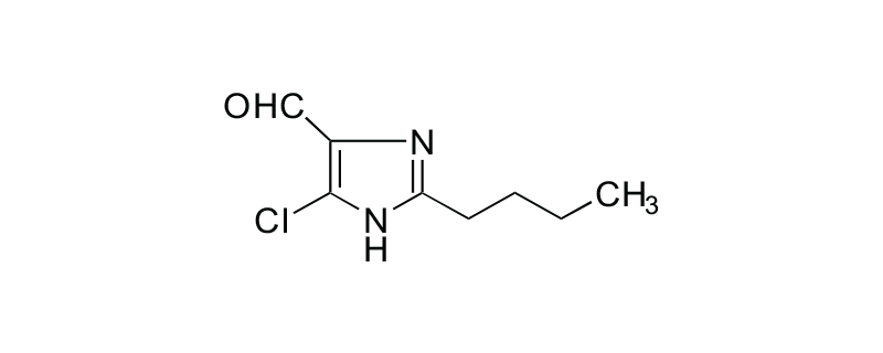 Structure of 2-BUTYL-4-CHLORO-5-FORMYLIMIDAZOLE