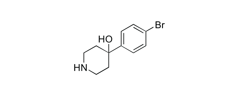 Structure of 4-(4-BROMOPHENYL)-4-PIPERIDINOL