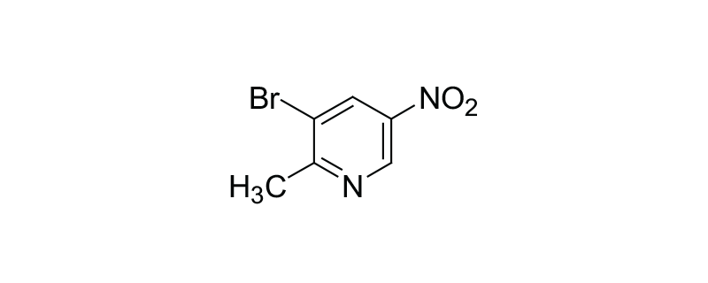 Structure of 3-BROMO-2-METHYL-5-NITROPYRIDINE