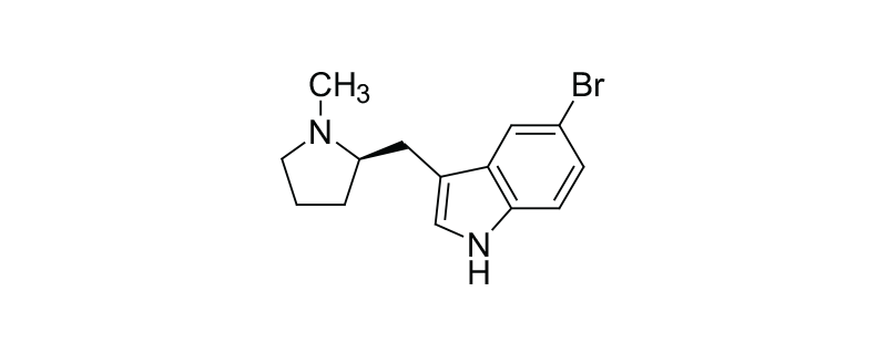 Structure of (R)-BENZYL 2-(5-BROMO-1H-INDOLE-3-CARBONYL) PYRROLIDINE-1-CARBOXYLATE