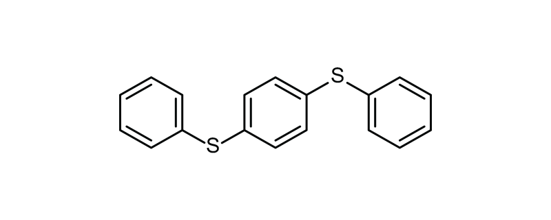 Structure of 1,4-BIS(PHENYLTHIO)BENZENE