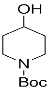 Structure of 1-BOC-4-HYDROXYPIPERIDINE