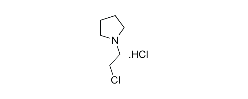 Structure of N-(2-CHLOROETHYL) PYRROLIDINE HYDROCHLORIDE