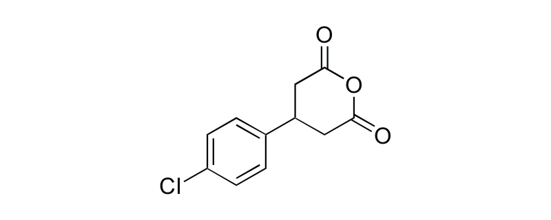 Structure of 3-(4-CHLOROPHENYL) GLUTARIC ANHYDRIDE