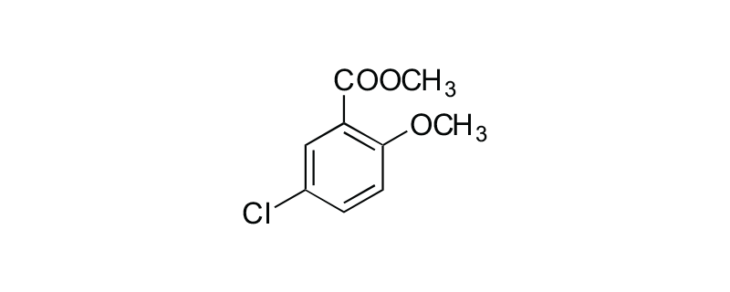 Structure of 5-CHLORO-2-METHOXYBENZOIC ACID METHYL ESTER