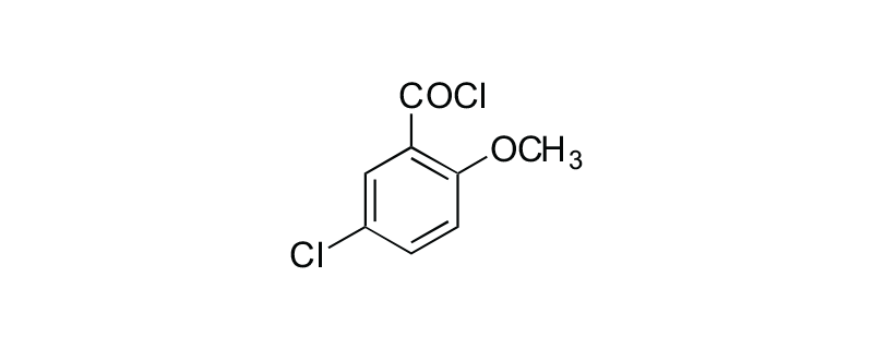 Structure of 5-CHLORO-2-METHOXYBENZOYLCHLORIDE