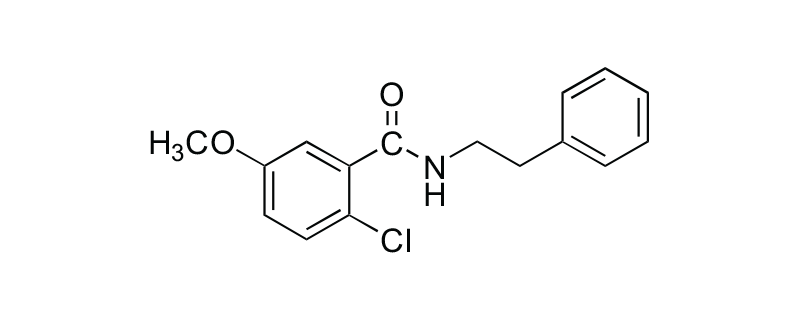 Structure of 5-CHLORO-2-METHOXY-N-(2-PHENYLETHYL) BENZAMIDE