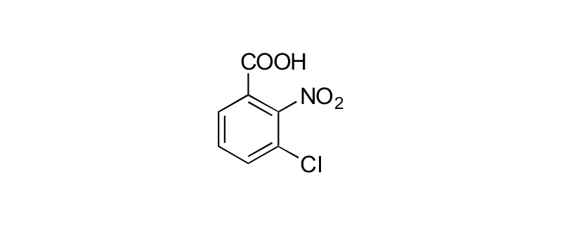 Structure of 3-CHLORO-2-NITROBENZOIC ACID