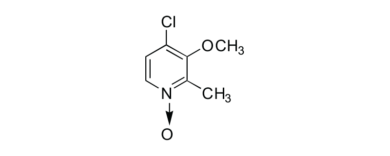 Structure of 4-CHLORO-3-METHOXY-2-METHYLPYRIDINE-N-OXIDE