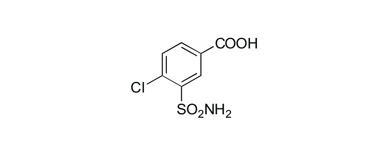 Structure of 4-CHLORO-3-SULFAMOYL BENZOIC ACID