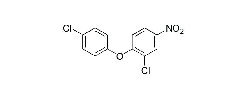 Structure of 3-CHLORO-4- (4-CHLOROPHENOXY) NITROBENZENE