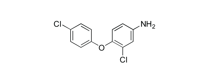 Structure of 3-CHLORO-4-(4-CHLOROPHENOXY) ANILINE