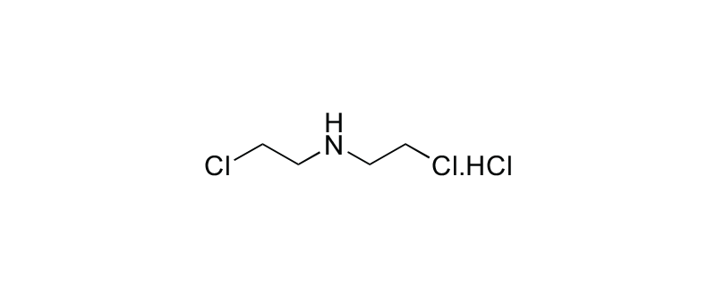 Structure of BIS-(2-CHLOROETHYL) AMINE HYDROCHLORIDE