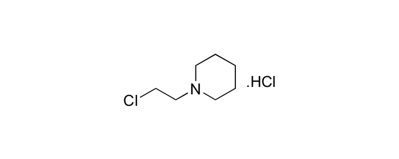 Structure of N-(2-CHLOROETHYL) PIPERIDINE HYDROCHLORIDE