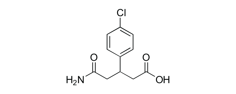 Structure of 3-(4-CHLOROPHENYL) GLUTARIC ACID MONOAMIDE