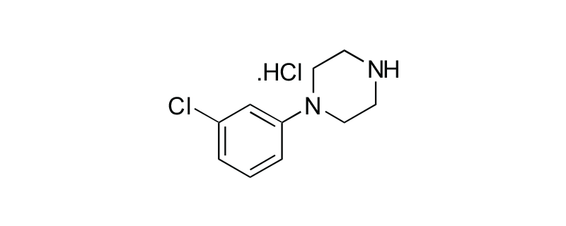 Structure of 1-(3-CHLOROPHENYL) PIPERAZINE HYDROCHLORIDE