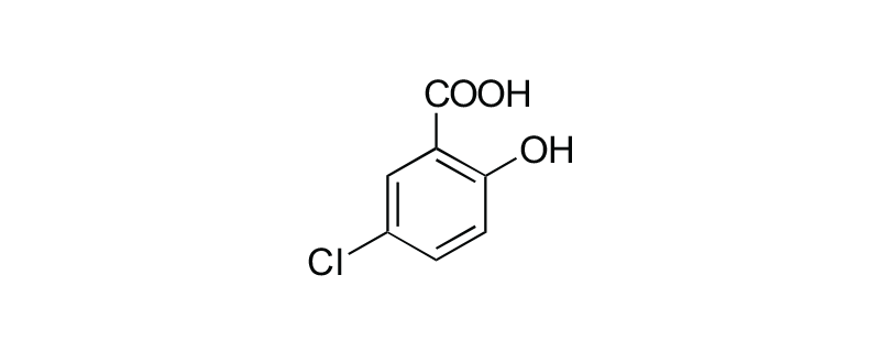 Structure of 5-CHLOROSALICYLIC ACID