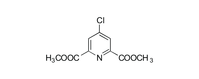 Structure of 4-CHLOROPYRIDINE-2,6-DICARBOXYLICACID DIMETHYLESTER