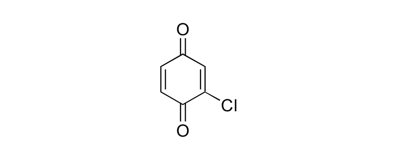 Structure of 2-CHLORO-1,4-BENZOQUINONE