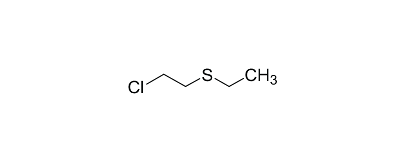 Structure of 2-CHLOROETHYLETHYL SULFIDE